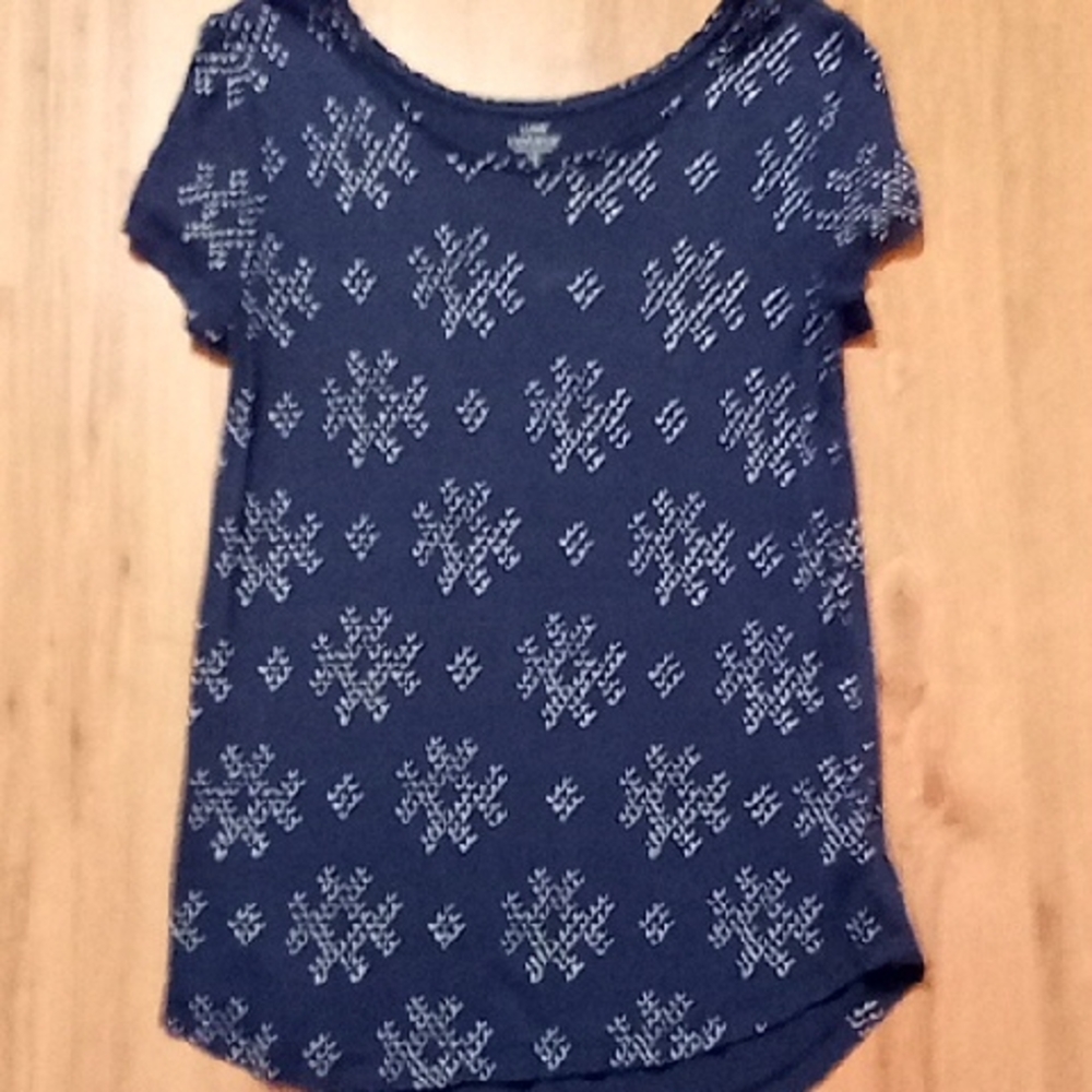 GAP Fitted Blue Short Sleeve Tee